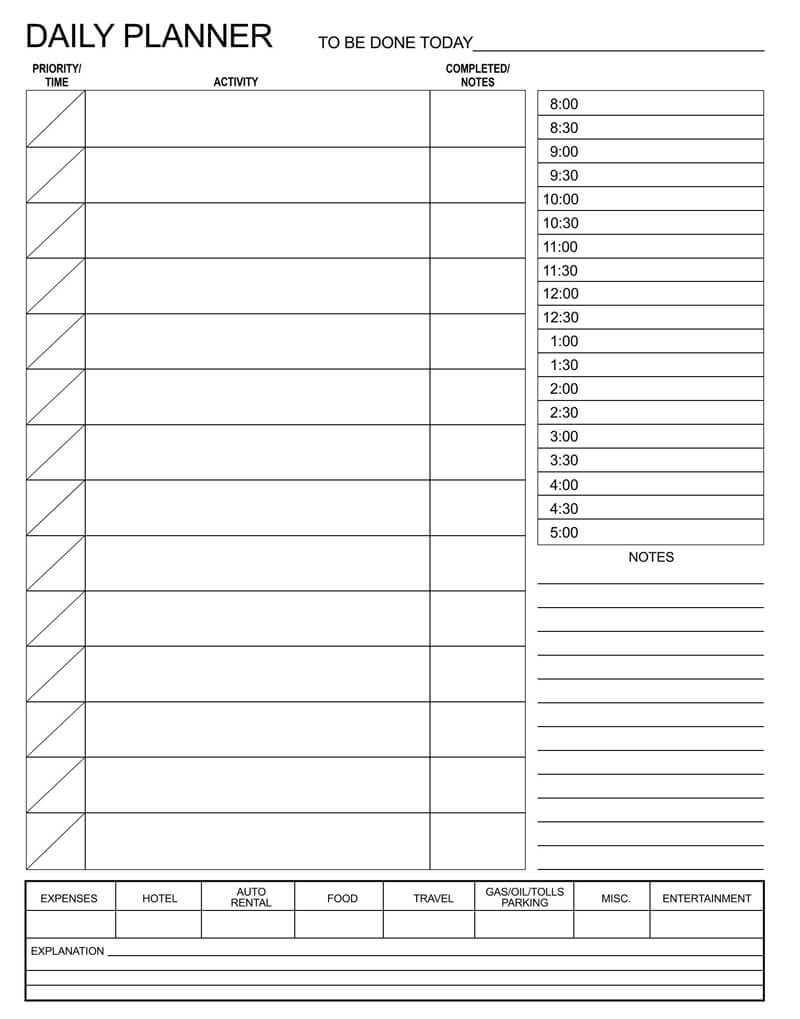 Daily Planner Template PDF 06