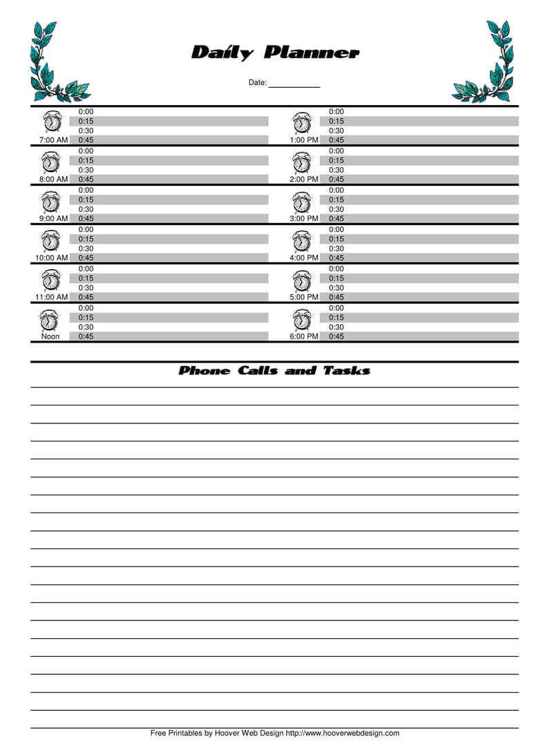 Daily Planner Template PDF 10