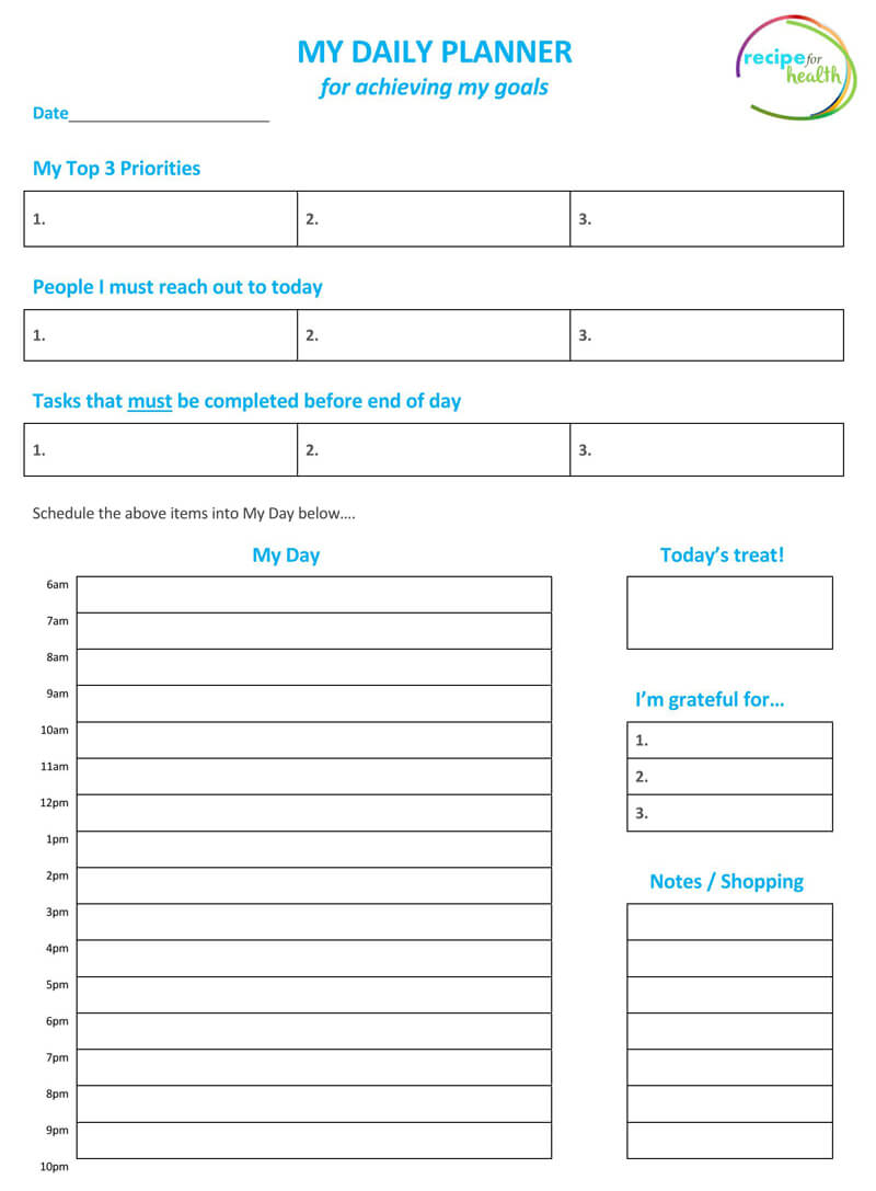 Daily Planner Template PDF 14