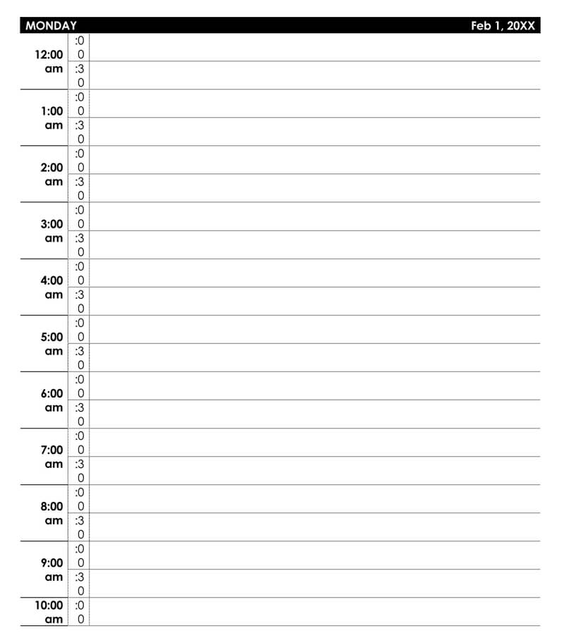 32 Free Daily Planner Templates (Word, Excel & PDF)