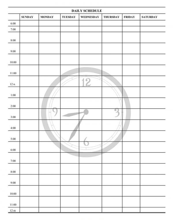 32 Free Daily Planner Templates (Word, Excel & PDF)