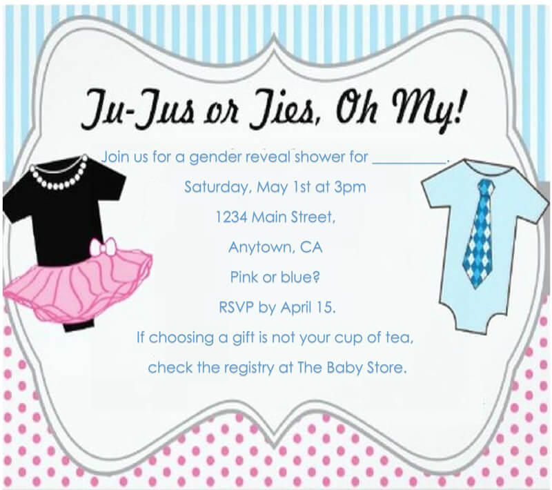 Gender Reveal Templates Master Template