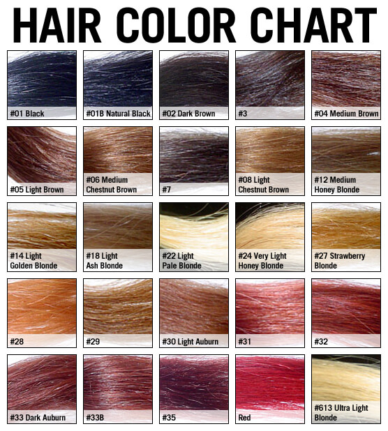 Gk Hair Color Chart