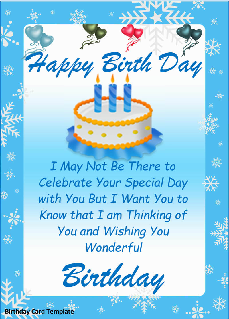 21+ Free Birthday Card Templates (for Word, PSD, AI) Pertaining To Birthday Card Template Microsoft Word