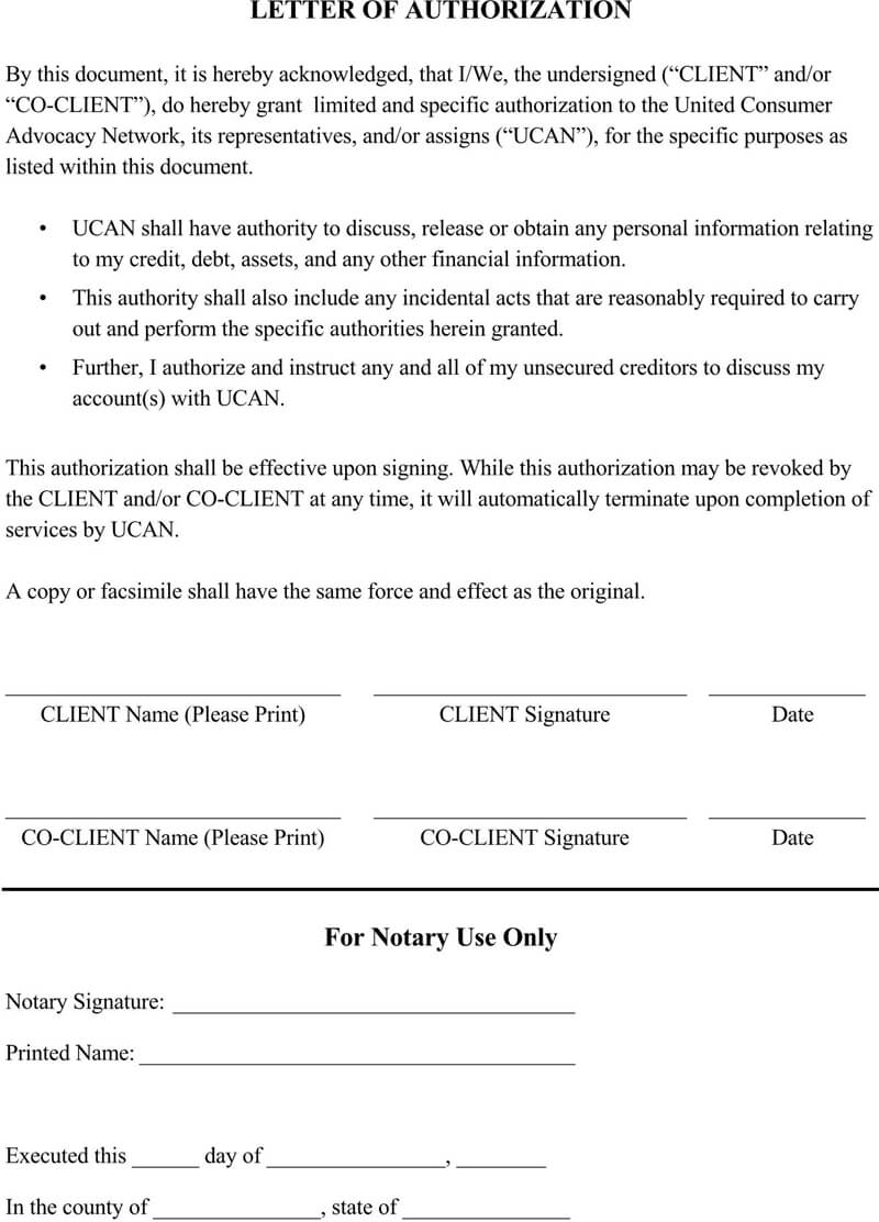 Notarized Letter Template