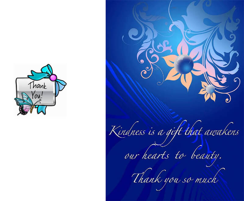 Thank You Card Template Word
