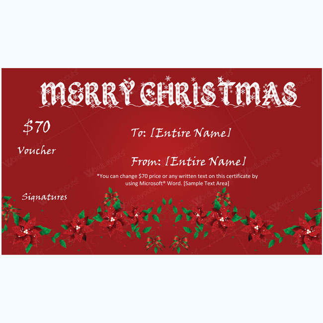  Christmas Gift Certificate Template 07 