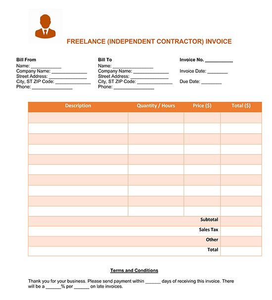 blank invoice template excel download 01