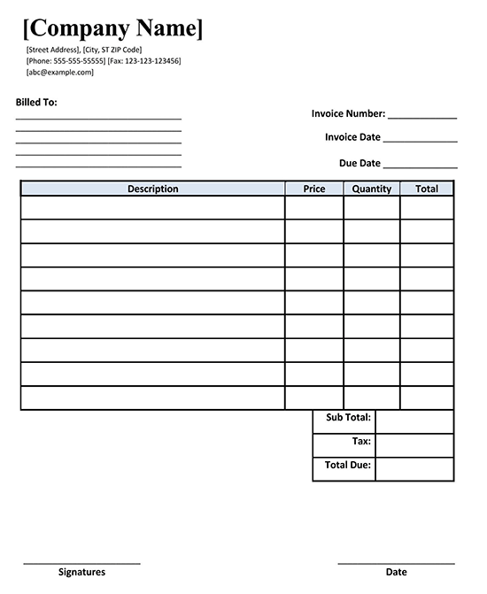 blank invoice template excel download 02