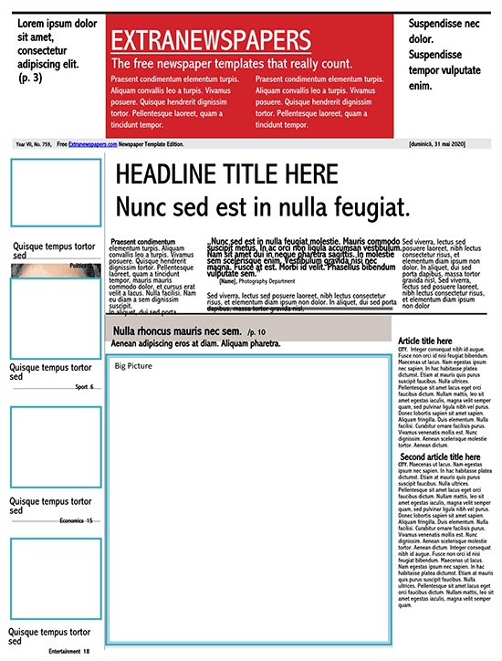 Microsoft Publisher Newspaper Template from www.doctemplates.net