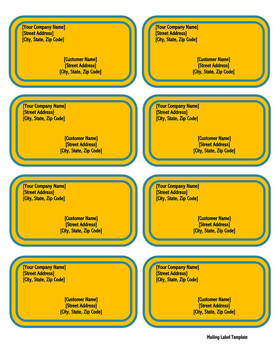 address label template google docs