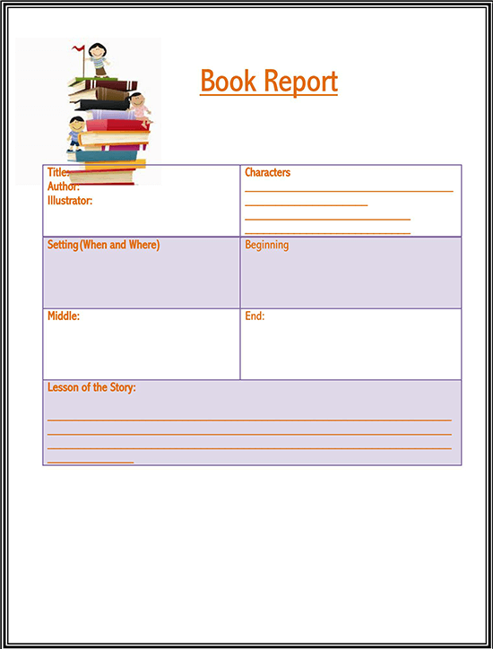 book report template google docs 01