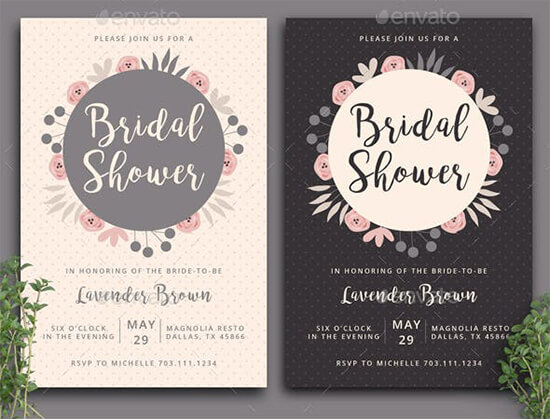 bridal shower game templates