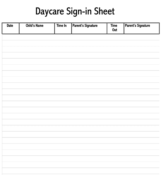 employee sign in sheet template word free 03