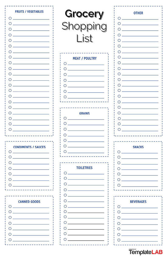 grocery list template google docs 01