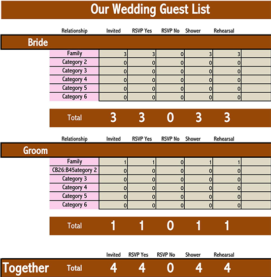 Guest book form