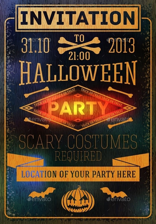 sample halloween party invitations