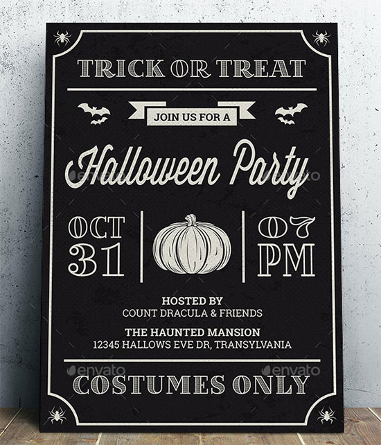scary halloween invitations 01
