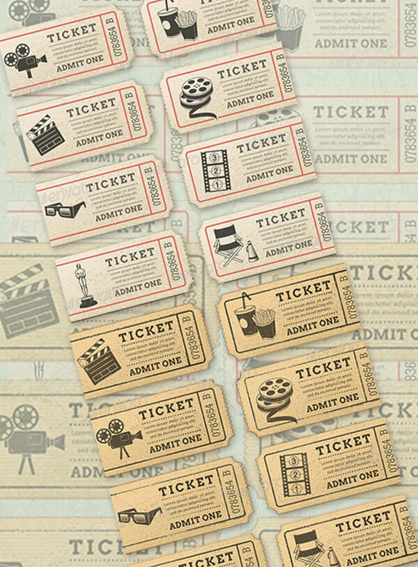 Movie Ticket Sample Editable
