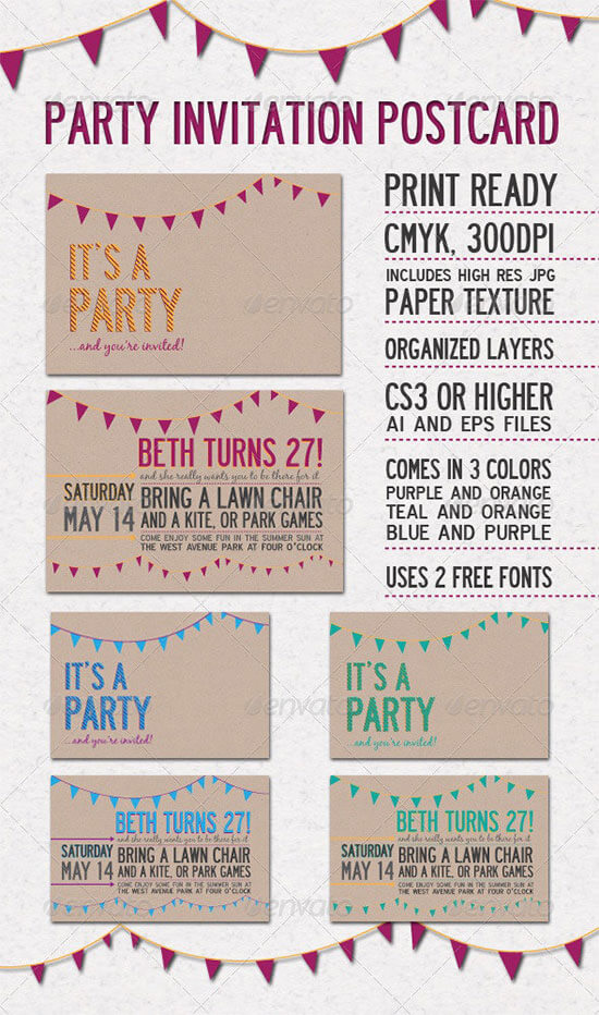 party invitation template word