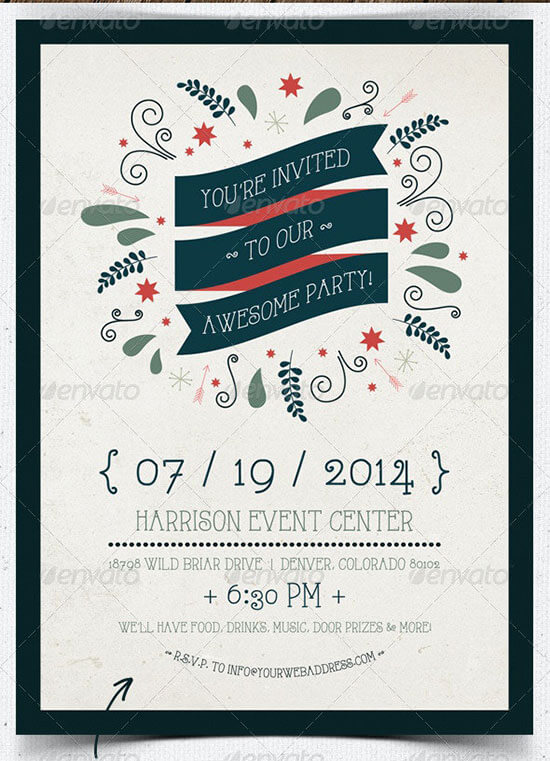 party invitation template word 01