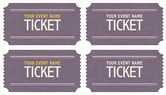 how to make tickets on microsoft word