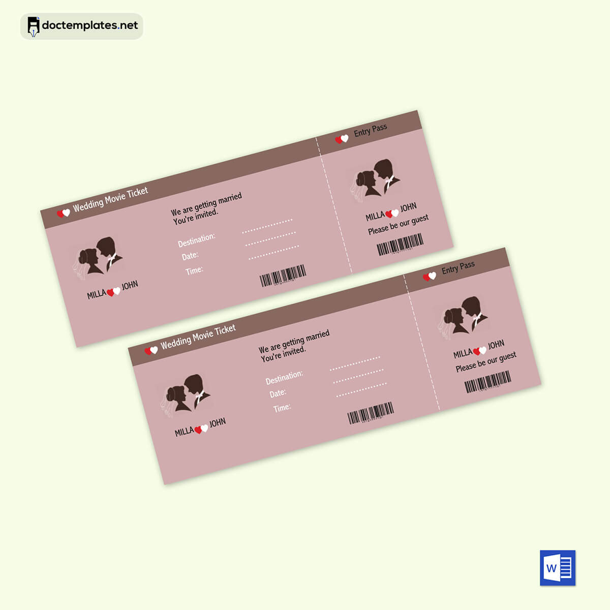 free ticket template 04