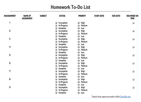 weekly task list template excel