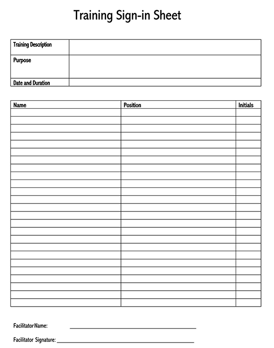 employee sign in sheet template word free 04