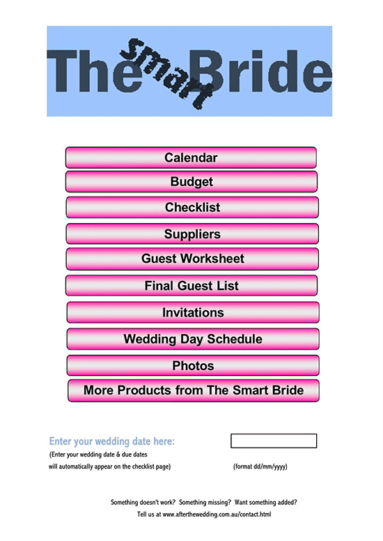 simple wedding checklist