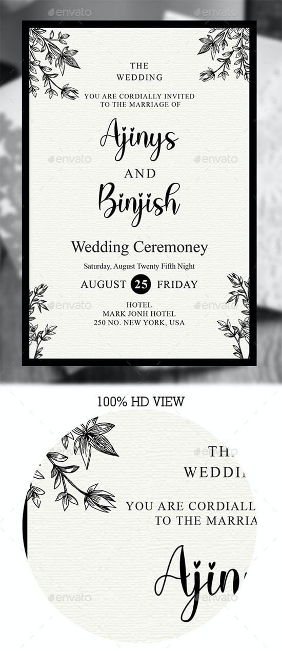 free rustic wedding invitation templates 01