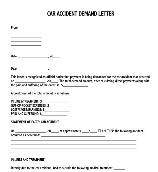 sample demand letter for return of personal property