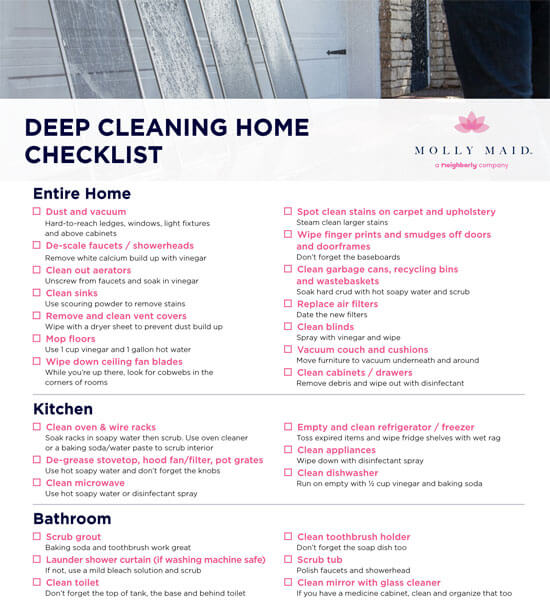 Deep Cleaning Checklist