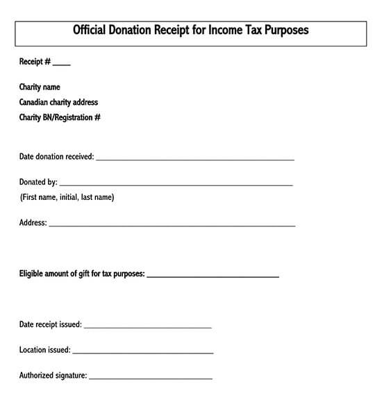 school donation receipt template 04