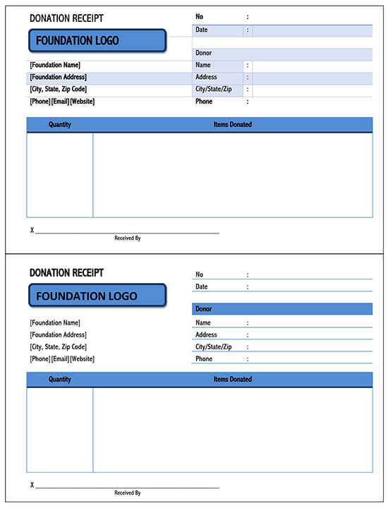 50+ FREE Donation Receipt Templates (Word PDF)