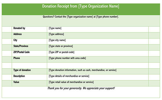 donation receipt template google docs 05