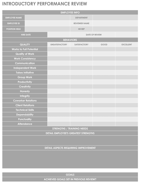 9 Sample Performance Review Templates Pdf Doc Free