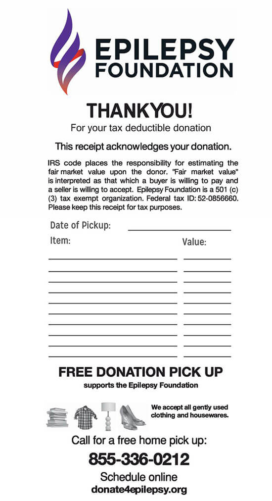 church donation receipt template