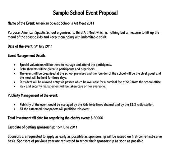 Sample Proposal Letter For Event from www.doctemplates.net