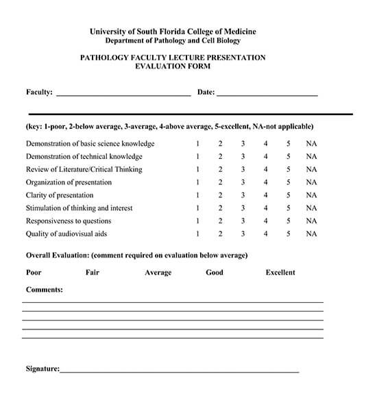 peer presentation feedback form pdf