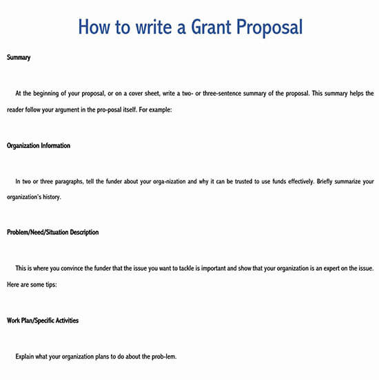 sample proposal letter for funding