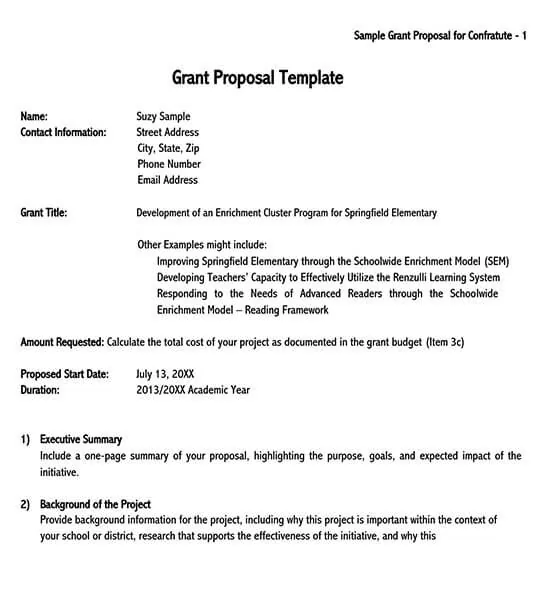 One Page Project Proposal Template from www.doctemplates.net