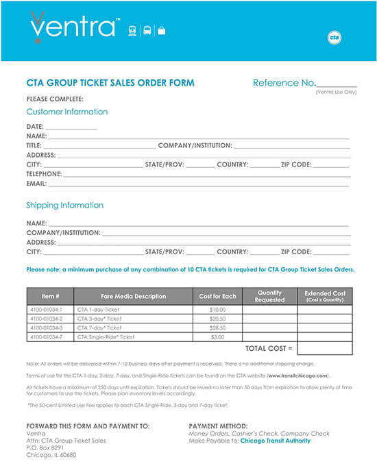 create a sales order form