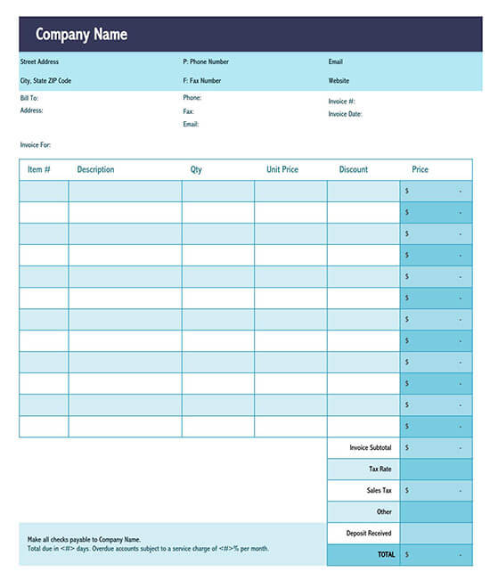 retail invoice format in excel sheet free download 01