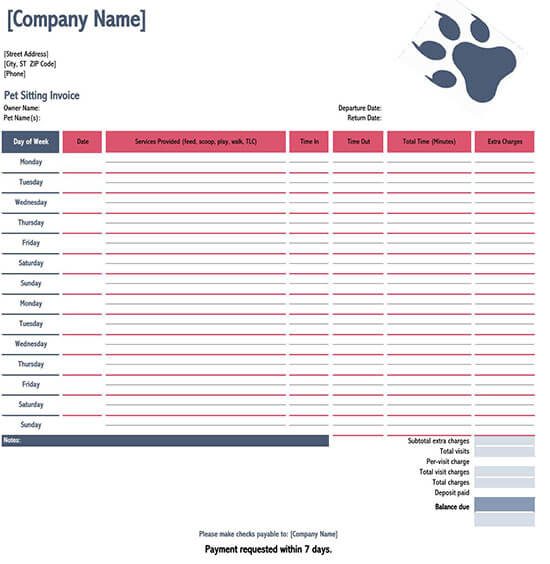 simple invoice template excel 01