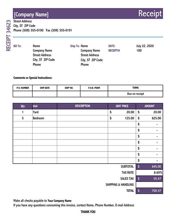 itemized invoice 01