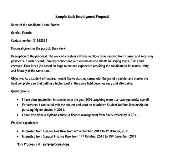 job description proposal template