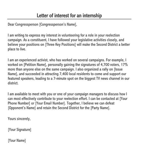 Letter Expressing Interest In Job from www.doctemplates.net