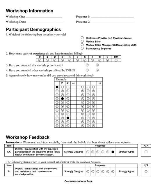 feedback form for workshop participants pdf