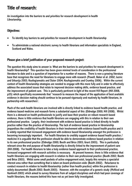 free research proposal samples pdf